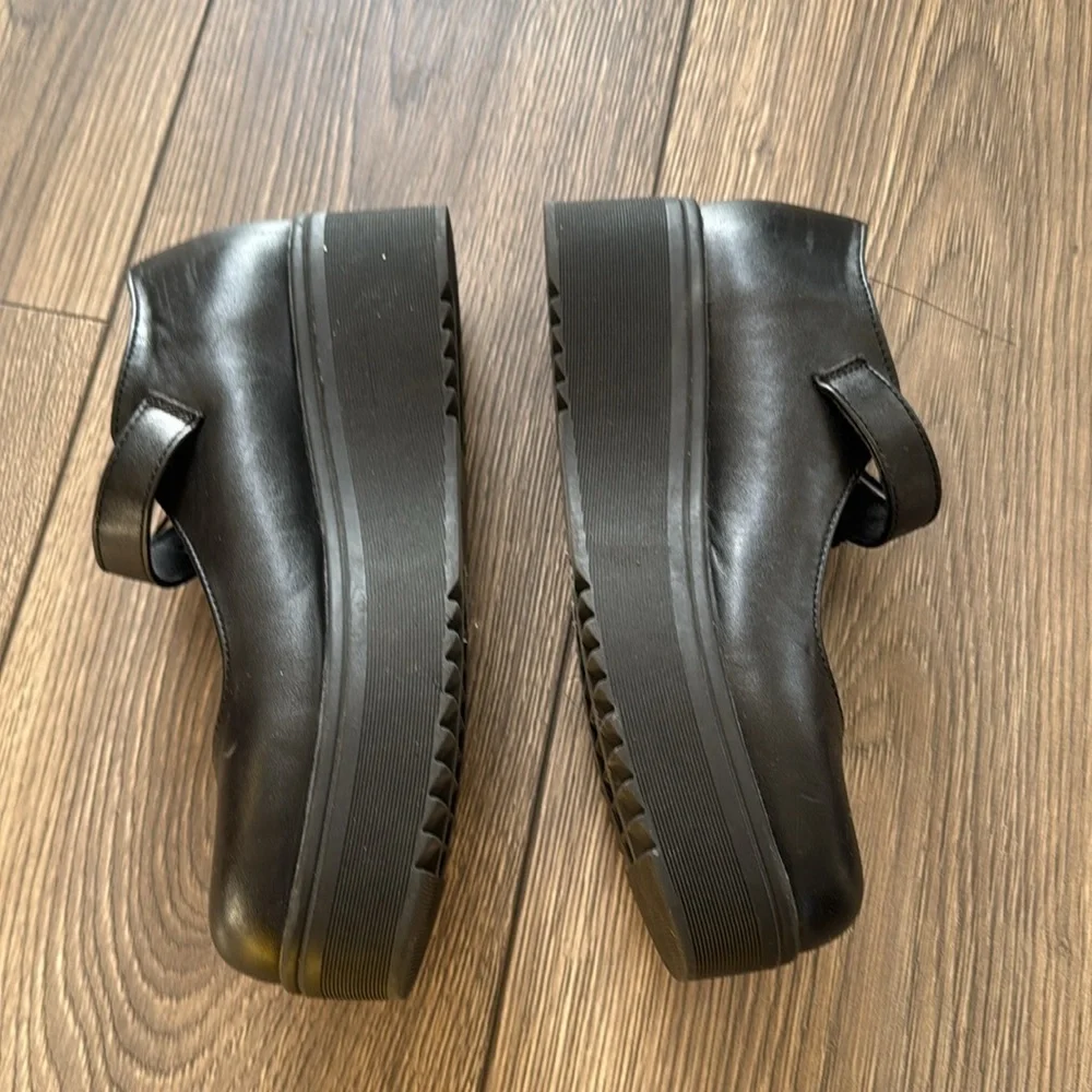 Sedai black leather Mary Jane platform / flatform size 38 or is 8